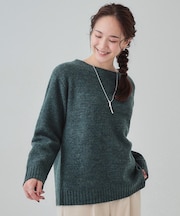 【S-LL/前後2WAY】カジュアルでもフェミニンでも バックリボンニット+ロンT