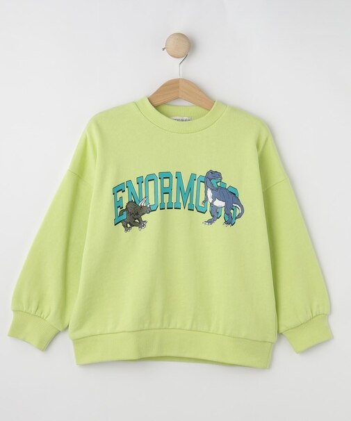 【100-120cm/洗える/兄妹リンク可】コーデの主役 アソートプリントスウェット