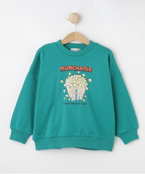 【100-120cm/洗える/兄妹リンク可】コーデの主役 アソートプリントスウェット