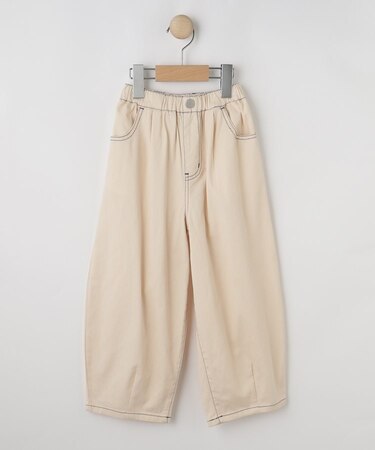 【100-150cm/洗える/男女兼用】穿くだけで旬な着こなしに アソートカーブパンツ