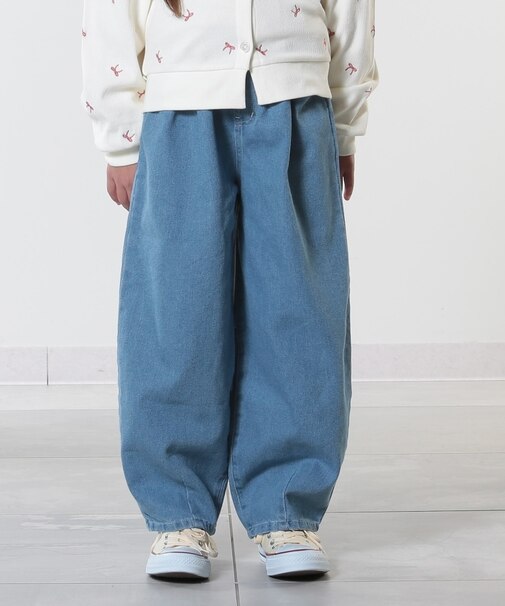 【100-150cm/洗える/男女兼用】穿くだけで旬な着こなしに アソートカーブパンツ