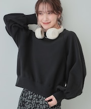 【あったか/S-LL】ラグラン裏起毛スウェット