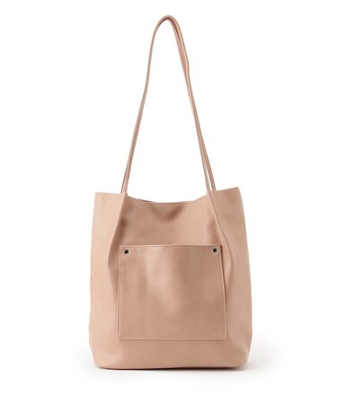 オイルレザー風つまみハンドルトート