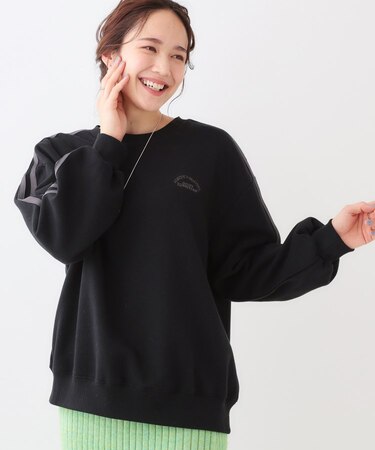 【洗える/S-LL】あったかライン入り裏起毛スウェット