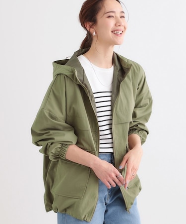 【撥水／S-LL】BIGポケット フーディブルゾン