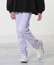 【100-150cm/洗える/男女兼用】ストレッチ カラースキニーパンツ