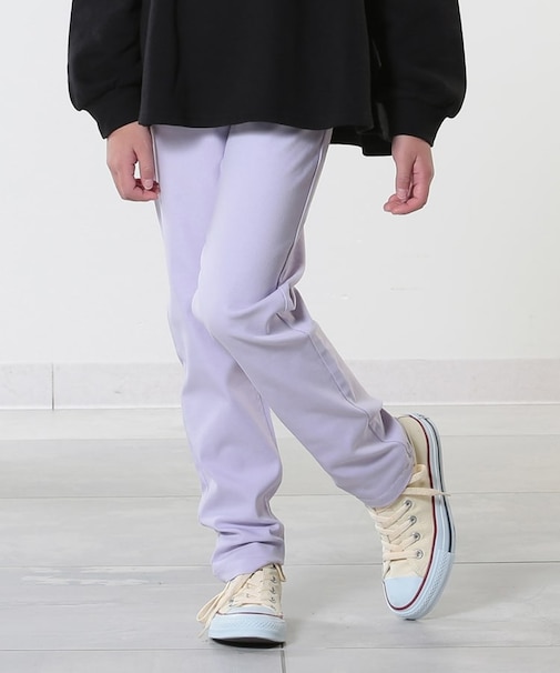 【100-150cm/洗える/男女兼用】ストレッチ カラースキニーパンツ