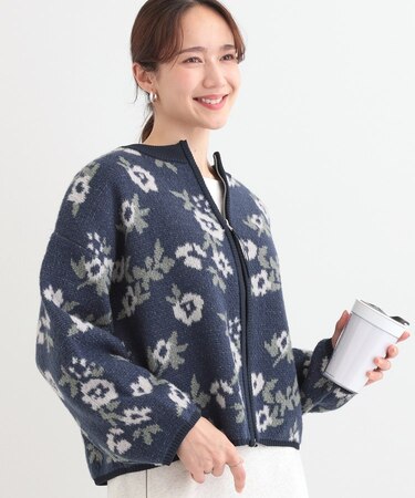 選べる3柄 ダブルZIPカーディガン