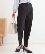 【高レビュー/洗える/美脚シルエット】ソフトスティックパンツ