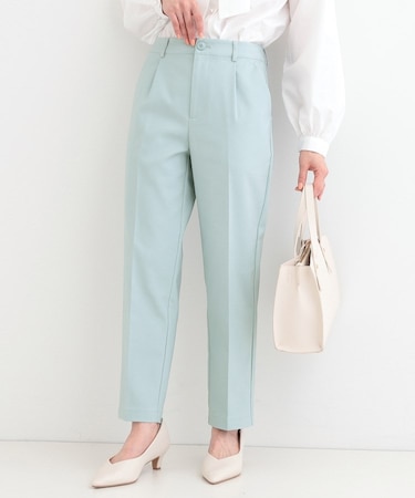 【高レビュー/洗える/美脚シルエット】ソフトスティックパンツ