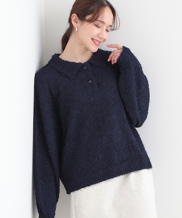 【S-LL】大人ヘルシー やわらかカールヤーン ポロニット