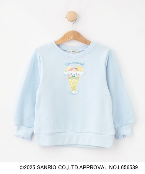 【サンリオキャラクターズ】袖チュールモチーフスウェット