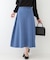 【セットアップ可/S-LL】大人上品に揺れる ニットフレアスカート