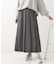 大人カジュアルに着られる ワイドプリーツスカート