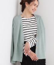 【S-LL】柔らかさが癖になる 凹凸Vネックカーディガン