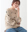 【S-LL】ドット柄が目を惹く ゆったりニット