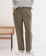 【洗える/S-3L】ストレッチで楽な穿き心地 綿イージーストレートパンツ