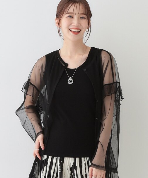 【洗える/S-LL】色違いで揃えたい テレコリブタンクトップ