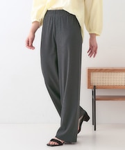 【洗える/S-LL】やわらか楽ちん カットリブパンツ