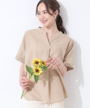 【高レビュー/洗える/UV/吸水速乾】洗濯後しわになりにくいリネンブレンドドルマンシャツ