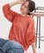 【S-LL/2点セット】前後2WAYで着られるメッシュニット＋ロゴTシャツ