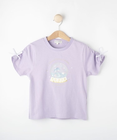 【100-150cm】スノードームオーガンジーTシャツ