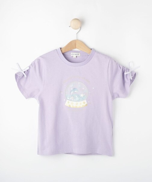 【100-150cm】スノードームオーガンジーTシャツ