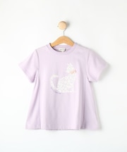 【100-120cm】プリントフレアTシャツ