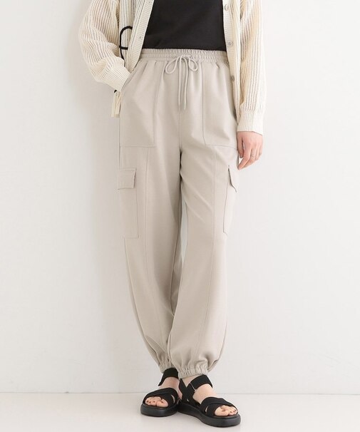 【洗える/S-LL】やわらかジョガーカーゴパンツ