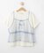 【130-150cm】チュールキャミドッキングTシャツ