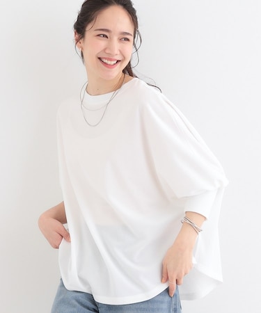 【洗える/S-LL】体型カバーにも ゆるりと着られる ドルマントップス