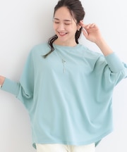 【洗える/S-LL】体型カバーにも ゆるりと着られる ドルマントップス