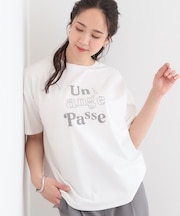 【S-LL】大人のきれいめカジュアルに フロッキーロゴTシャツ