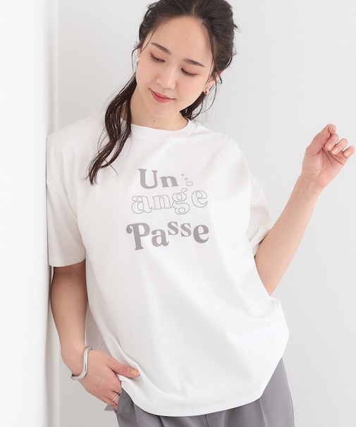 【S-LL】大人のきれいめカジュアルに フロッキーロゴTシャツ