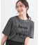【S-LL】大人のきれいめカジュアルに フロッキーロゴTシャツ