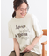 【S-LL】大人のきれいめカジュアルに フロッキーロゴTシャツ