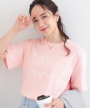 【S-LL】大人のきれいめカジュアルに フロッキーロゴTシャツ