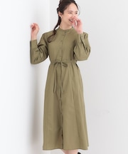 【洗える/S-LL】エレガントさとリラックス感を両立したシャツワンピース