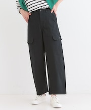 【洗える/S-LL】らくらくストレッチ カーゴカーブパンツ