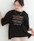 胸シャーリング ロゴTシャツ