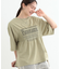 胸シャーリング ロゴTシャツ