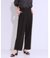 【S-LL/ひんやり】大人のきれいめスタイルに センタープレスワイドパンツ