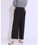 【高レビュー/S-LL/ひんやり】ゴールドパーツがアクセント ストレッチワイドパンツ