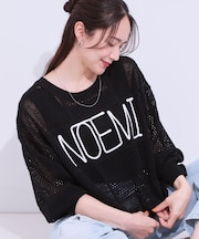 柄コード刺繍アソート メッシュ2WAYカーデ