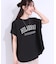 【洗える】ぽこぽこフレンチスリーブTシャツ
