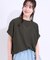 【洗える】ぽこぽこフレンチスリーブTシャツ