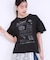 【洗える/S-LL】プリントアソート お袖フリルTシャツ