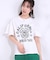 【洗える/S-LL】プリントアソート お袖フリルTシャツ