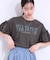 【洗える/S-LL】プリントアソート お袖フリルTシャツ