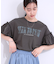 【洗える/S-LL】プリントアソート お袖フリルTシャツ